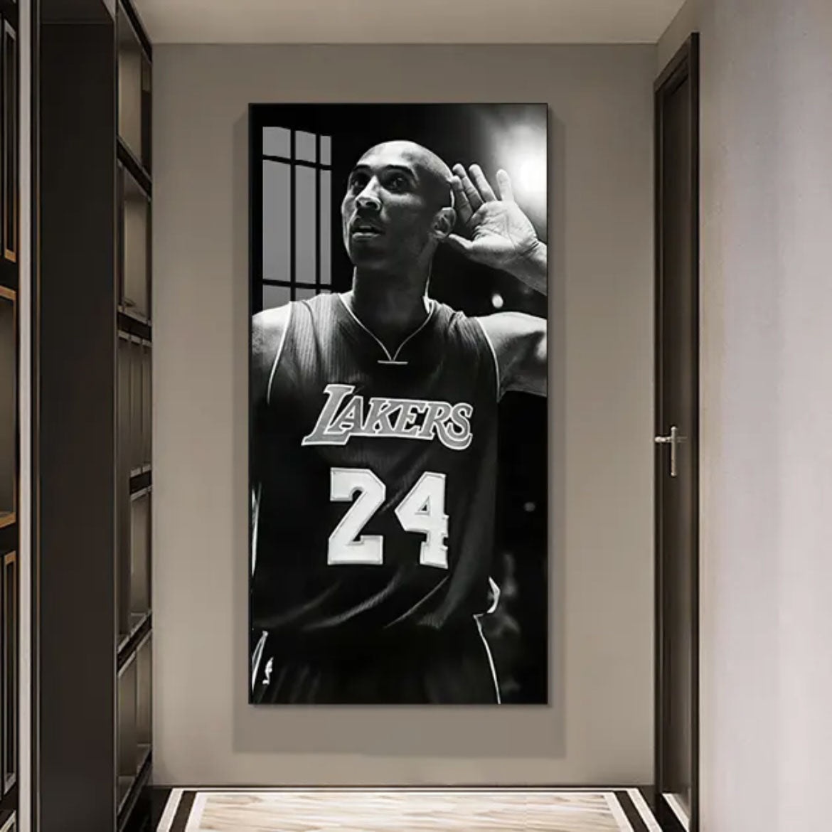 Kobe Bryant 🐍 Gigi - Vertical 1:2 WallArt - Crystal Porcelain Painting - Aluminum Frame