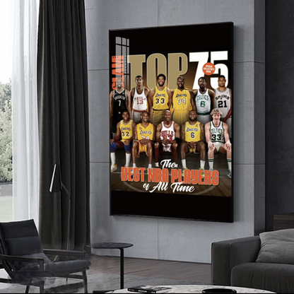 【Top 75 NBA Players】Vertical 2:3 WallArt