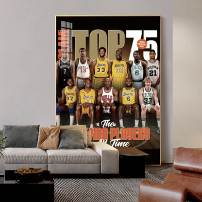 【Top 75 NBA Players】Vertical 2:3 WallArt