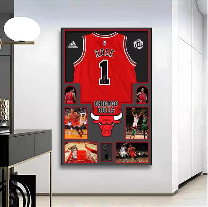 NBA All-Star Players Jersey WallArt (Graphic Jersey)