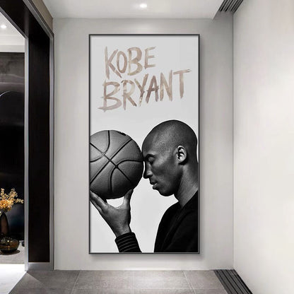 Kobe Bryant 🐍 Gigi - Vertical 1:2 WallArt - Crystal Porcelain Painting - Aluminum Frame