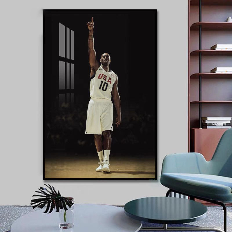 Kobe Bryant Legend - Vertical 2:3 WallArt - Crystal Porcelain Painting - Aluminum Frame