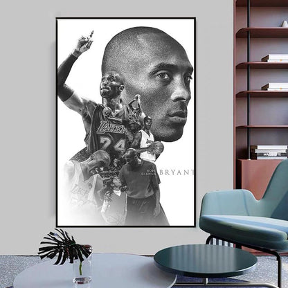Kobe Bryant - Vertical 2:3 WallArt - Crystal Porcelain Painting - Aluminum Frame