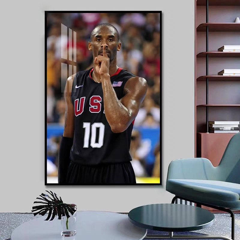 Kobe Bryant Legend - Vertical 2:3 WallArt - Crystal Porcelain Painting - Aluminum Frame