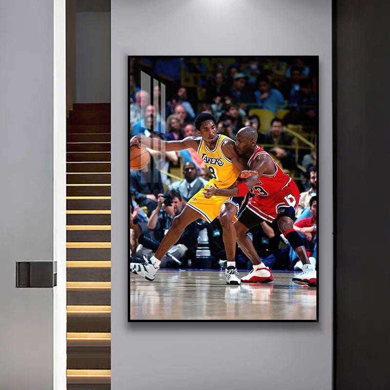 Kobe Bryant Gigi Jordan LeBron Iverson Wade Ray Allen - Vertical 2:3 WallArt