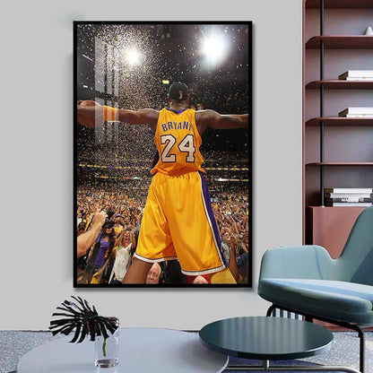 Kobe Bryant's Championship🎉 - Vertical 2:3 WallArt - Crystal Porcelain Painting - Aluminum Frame