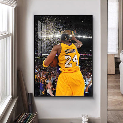 Kobe Bryant's Championship🎉 - Vertical 2:3 WallArt - Crystal Porcelain Painting - Aluminum Frame