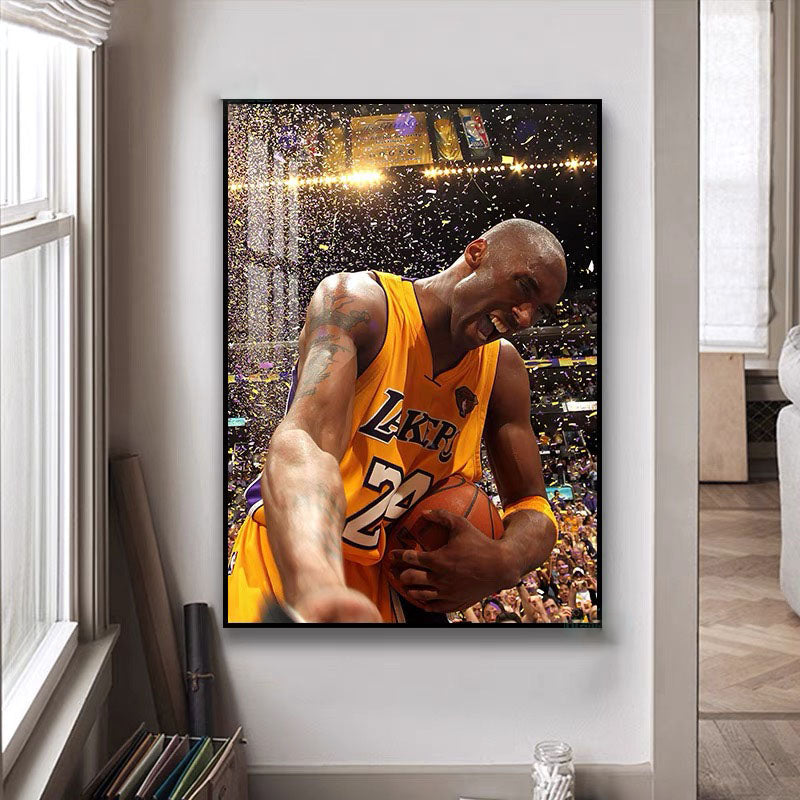 Kobe Bryant's Championship🎉 - Vertical 2:3 WallArt - Crystal Porcelain Painting - Aluminum Frame