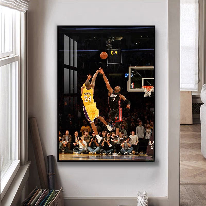 Kobe Bryant Gigi Jordan LeBron Iverson Wade Ray Allen - Vertical 2:3 WallArt