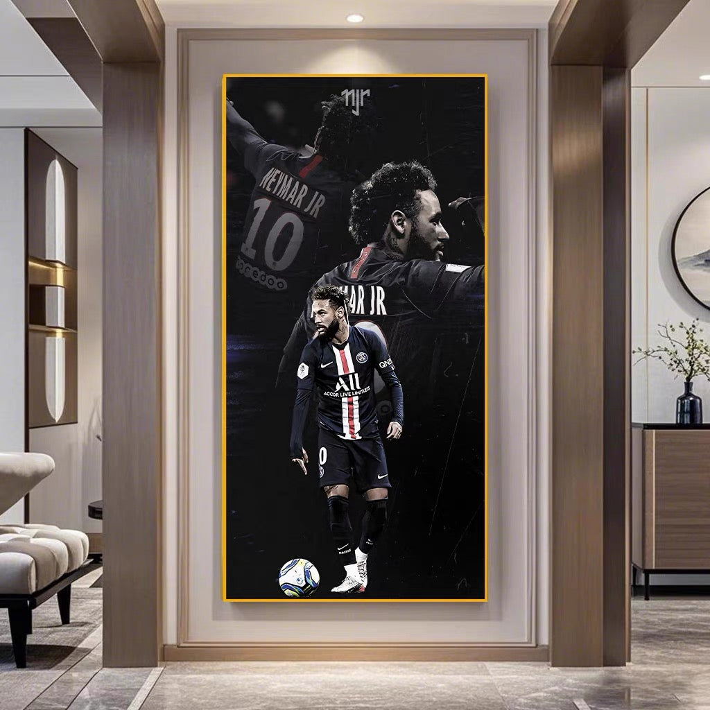 ART MURAL MESSI ET NEYMAR