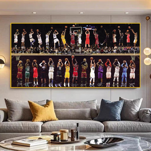 【Basketball All-Star Shooting】Horizontal 2:1 WallArt