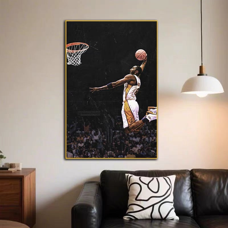 Kobe Bryant - Vertical 2:3 WallArt - Crystal Porcelain Painting - Aluminum Frame