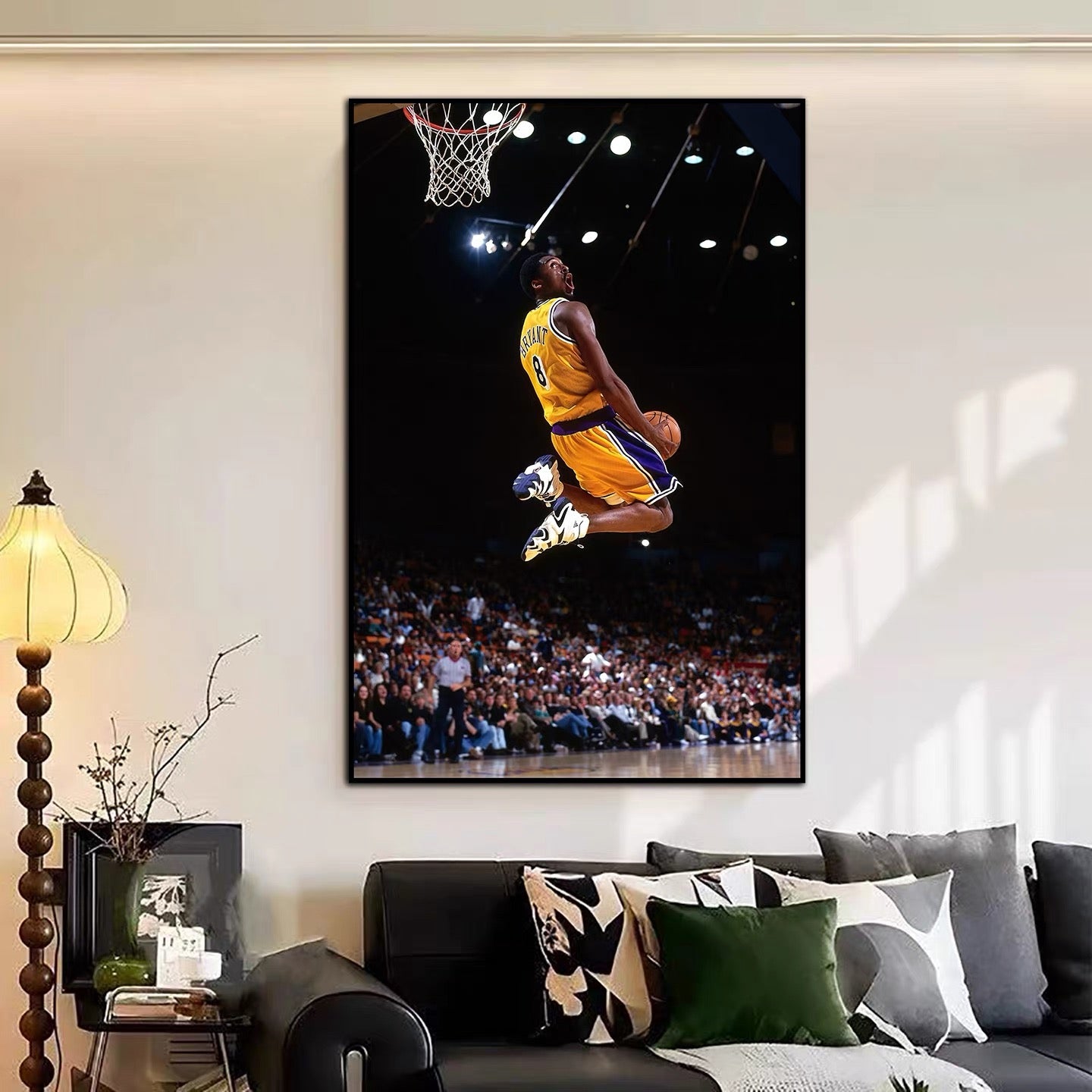 Kobe Bryant - Vertical 2:3 WallArt - Crystal Porcelain Painting - Aluminum Frame