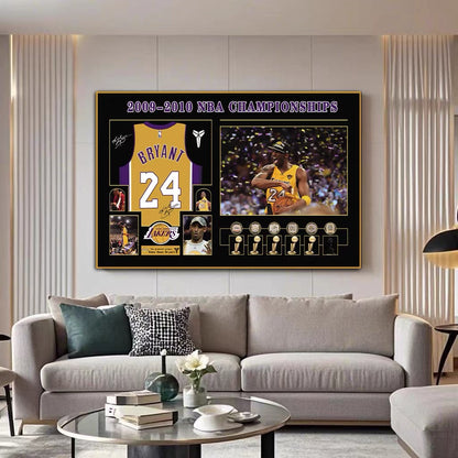 Michael Jordan🐐 Kobe🐍 - Horizontal 3:2 WallArt