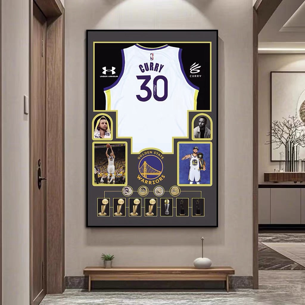 ART MURAL EN JERSEY DE STEPHEN CURRY (JERSEY GRAPHIQUE)