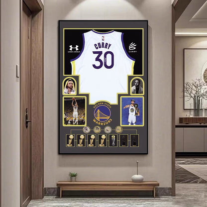 ART MURAL EN JERSEY DE STEPHEN CURRY (JERSEY GRAPHIQUE)