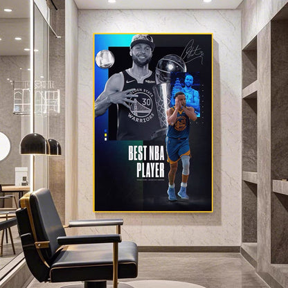 Stephen Curry Championship 🏆 Vertical 2:3 WallArt