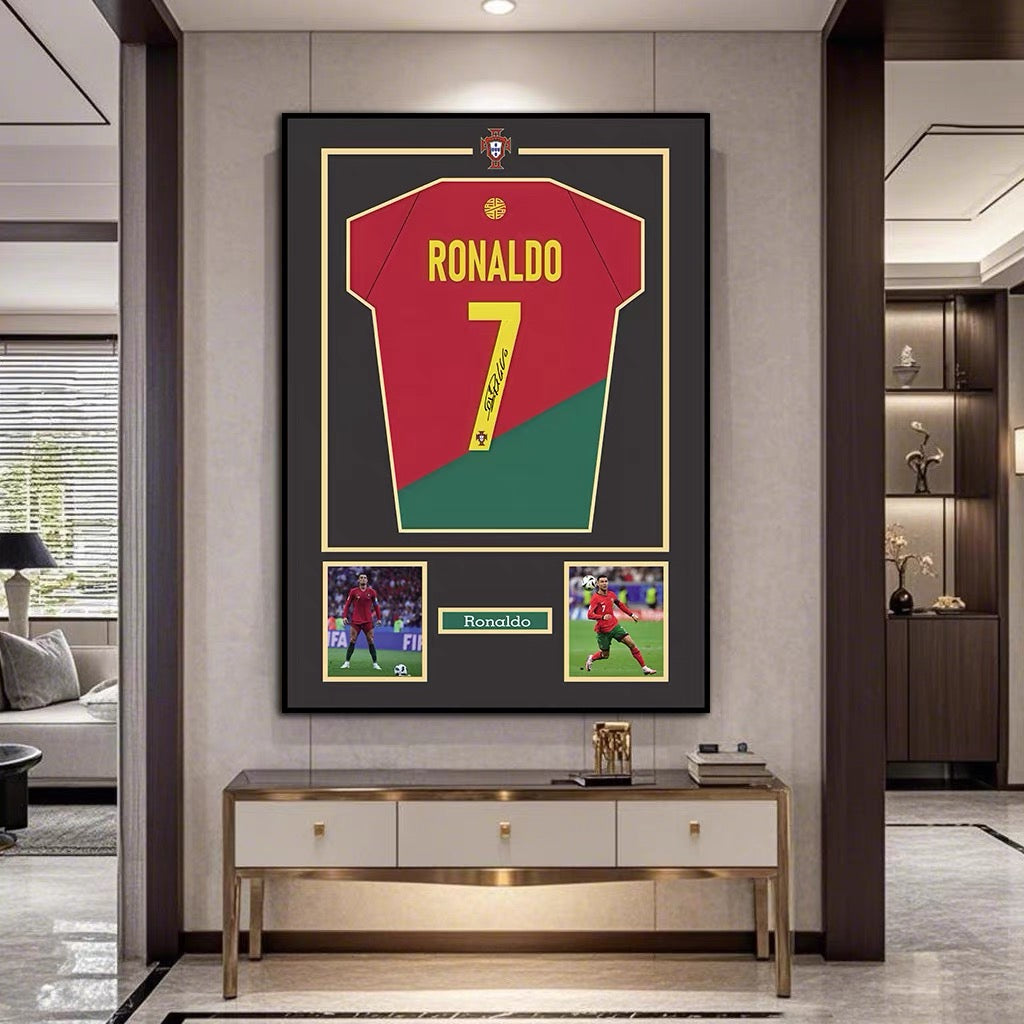ART MURAL EN JERSEY DE CRISTIANO RONALD (JERSEY GRAPHIQUE)