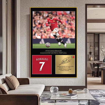 ART MURAL EN JERSEY DE CRISTIANO RONALD (JERSEY GRAPHIQUE)