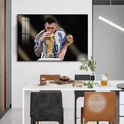 Lionel Messi Argentina 2022 World Cup - Horizontal 3:2 WallArt