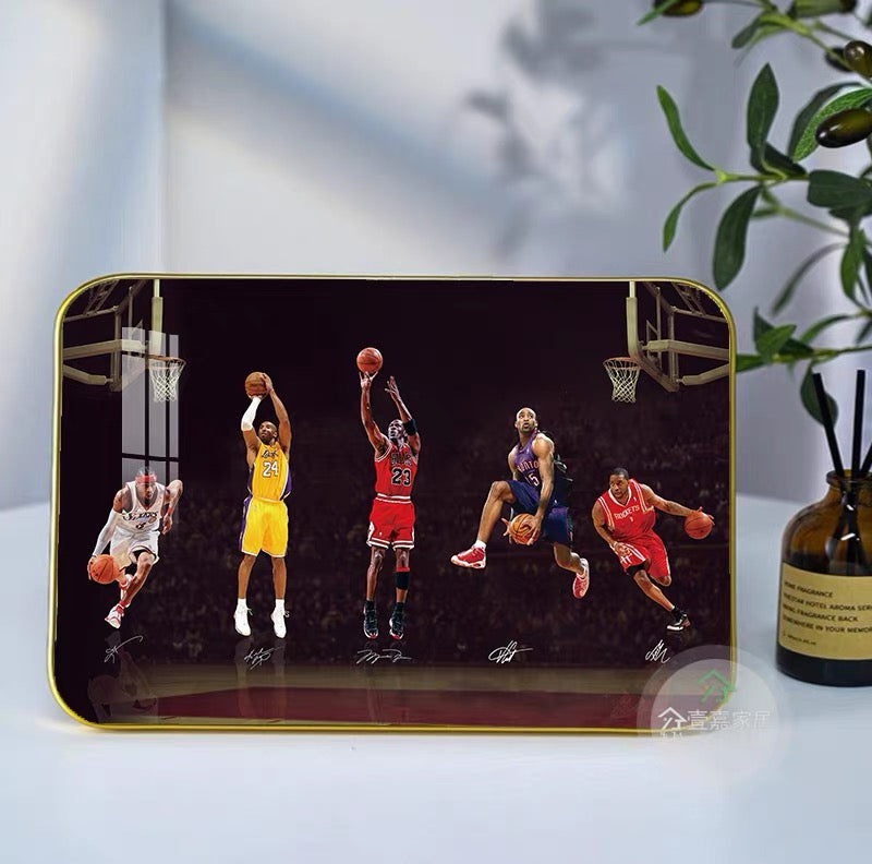 Basketball Desk Display Wall Art