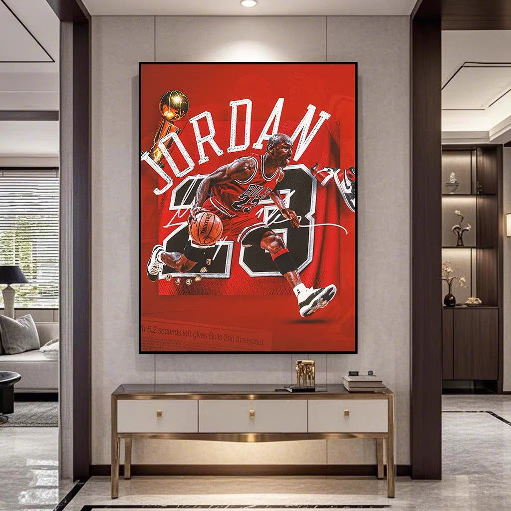 Michael Jordan Dunk - Vertical 2:3 WallArt