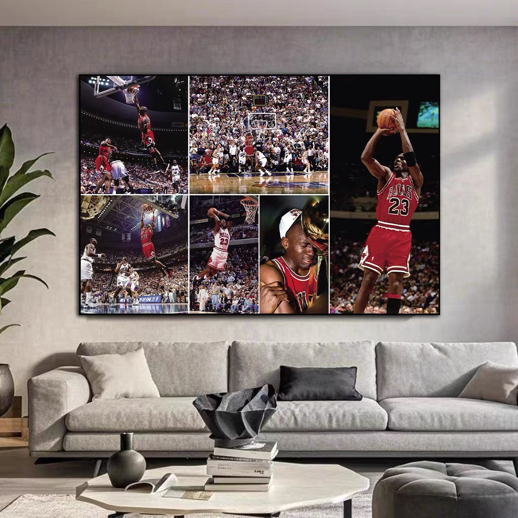 Jordan 🏀 & Kobe 🐍 | Free-Throw Line Dunk Wall Art