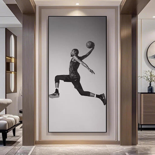 Kevin Durant - Vertical 1:2 WallArt - Crystal Porcelain Painting - Aluminum Frame