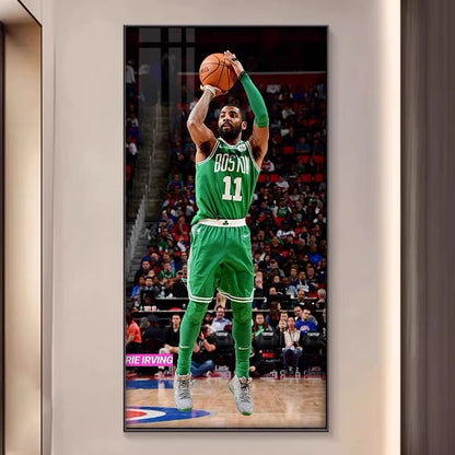 Kyrie Irving - Vertical 1:2 WallArt - Crystal Porcelain Painting - Aluminum Frame
