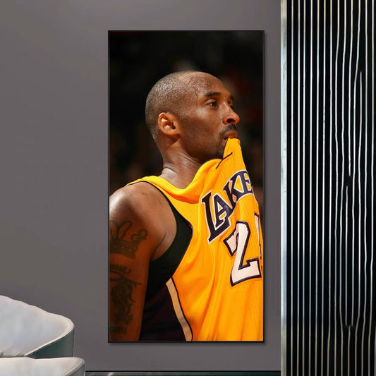 Kobe Bryant 🐍 Basketball Wall Art – Black Mamba Tribute Poster for Living Room Decor