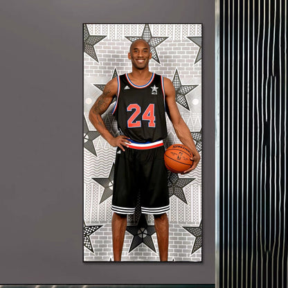 Kobe Bryant 🐍 Basketball Wall Art – Black Mamba Tribute Poster for Living Room Decor