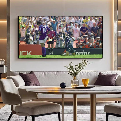 Roberto Baggio Football Wall Art – Italian Soccer Legend Poster for Bedroom & Sports Room Decor