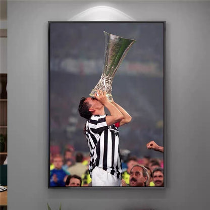 Football Legends Wall Art – Roberto Baggio Soccer Star