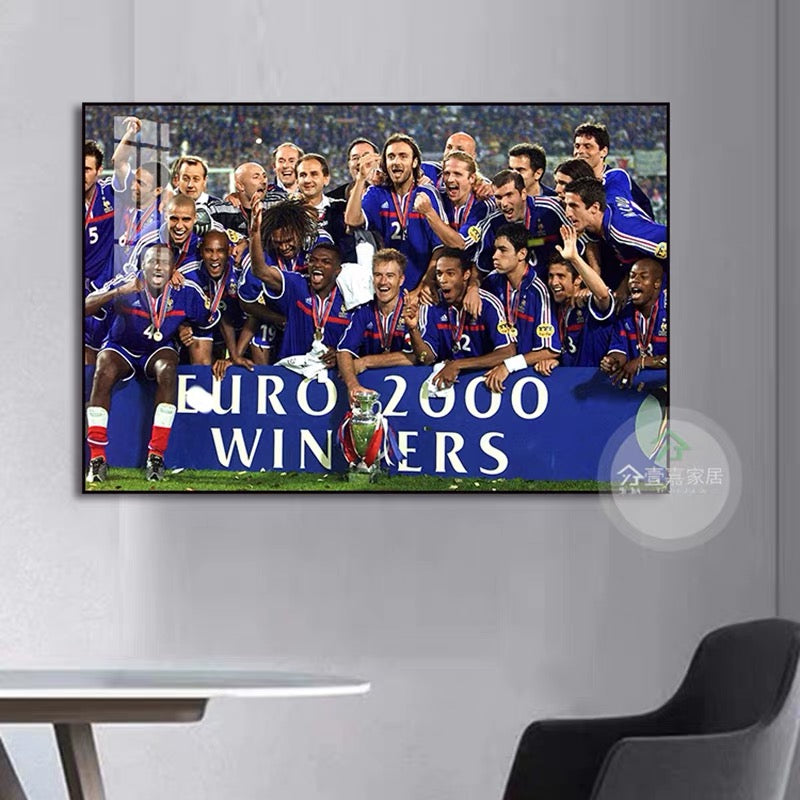 2024 European Cup Champions Wall Art – Spain / England / Portugal Football National Team Poster