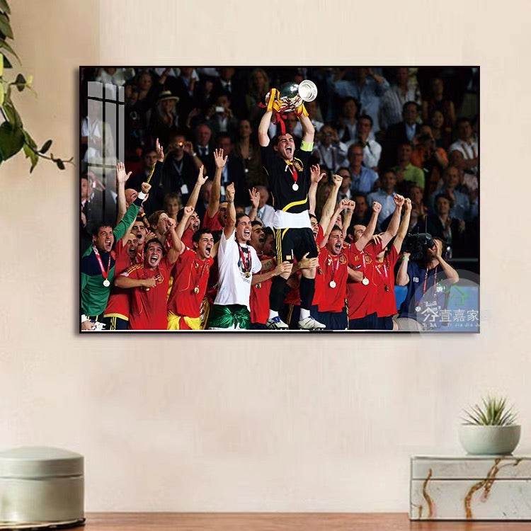 2024 European Cup Champions Wall Art – Spain / England / Portugal Football National Team Poster