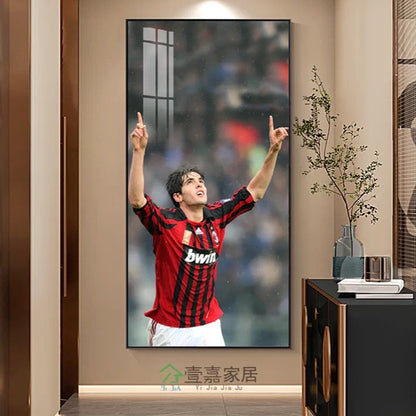 Kaká AC Milan Football Poster – Legendary Rossoneri Player Wall Art