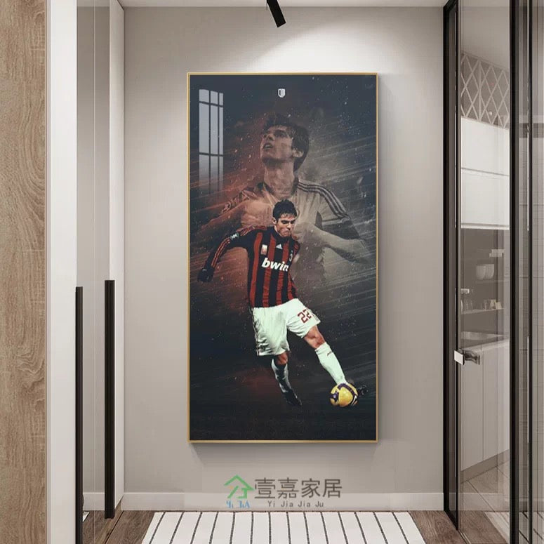 Kaká AC Milan Football Poster – Legendary Rossoneri Player Wall Art