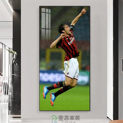 Kaká AC Milan Football Poster – Legendary Rossoneri Player Wall Art