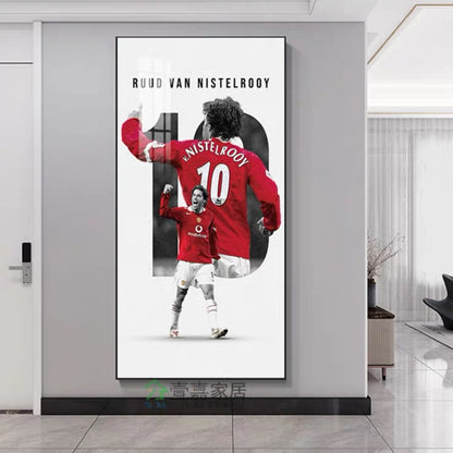 Ruud van Nistelrooy Manchester United Retirement Poster – Minimalist Football Wall Art