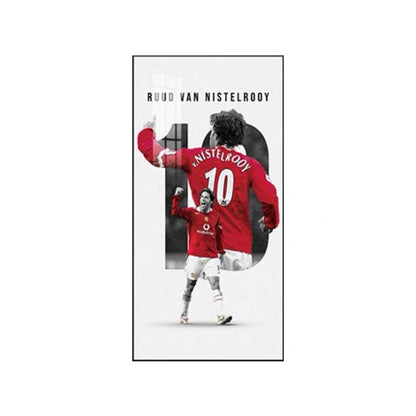 Ruud van Nistelrooy Manchester United Retirement Poster – Minimalist Football Wall Art