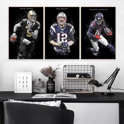 American Football Wall Art Poster – Sports Bar & Betting Shop Decor