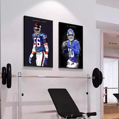 American Football Wall Art Poster – Sports Bar & Betting Shop Decor