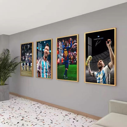 Lionel Messi Football Poster – Iconic Soccer Wall Art