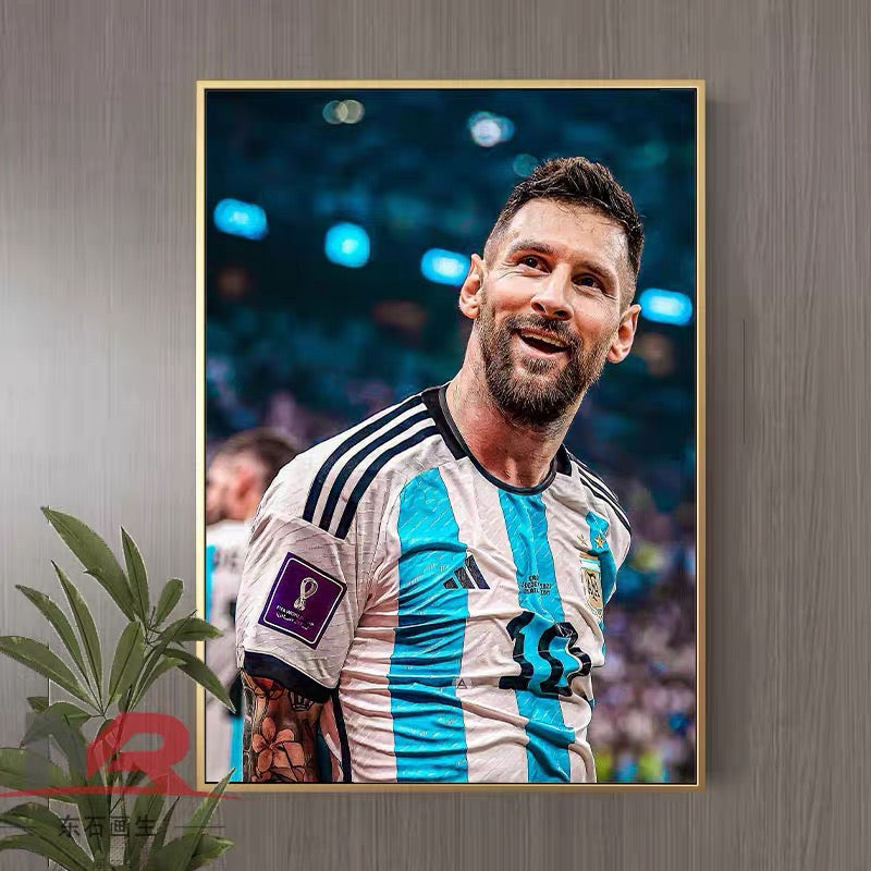 Lionel Messi Football Poster – Iconic Soccer Wall Art