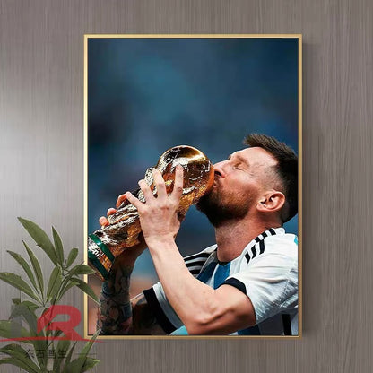 Lionel Messi Football Poster – Iconic Soccer Wall Art