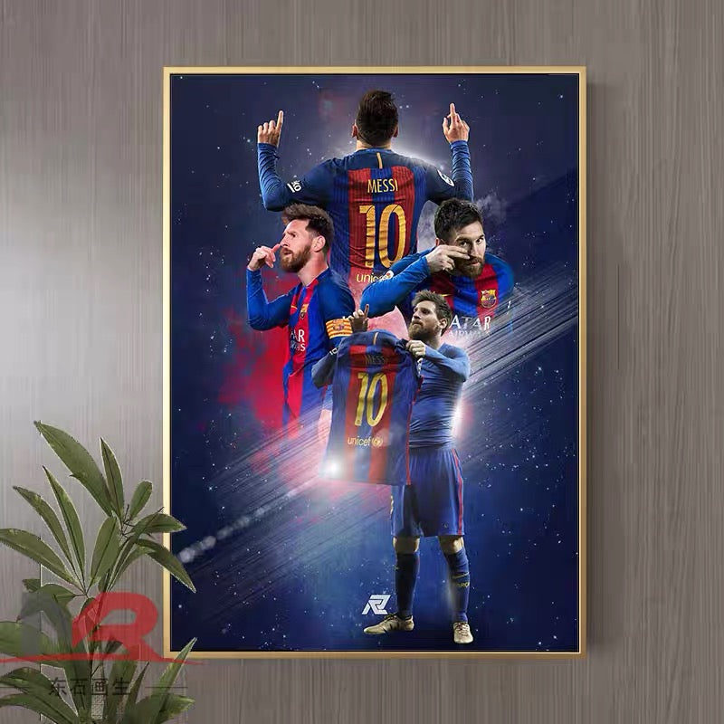 Lionel Messi Football Poster – Iconic Soccer Wall Art