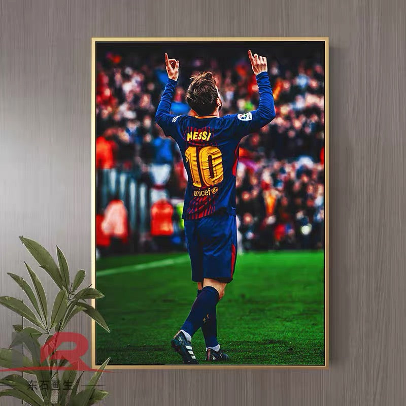 Lionel Messi Football Poster – Iconic Soccer Wall Art