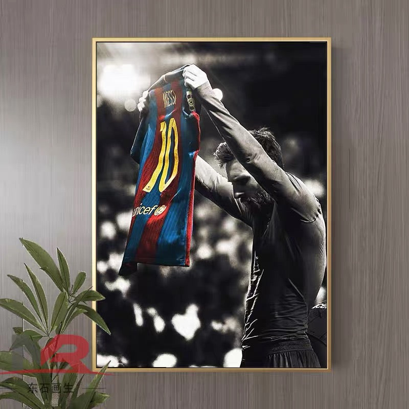 Lionel Messi Football Poster – Iconic Soccer Wall Art