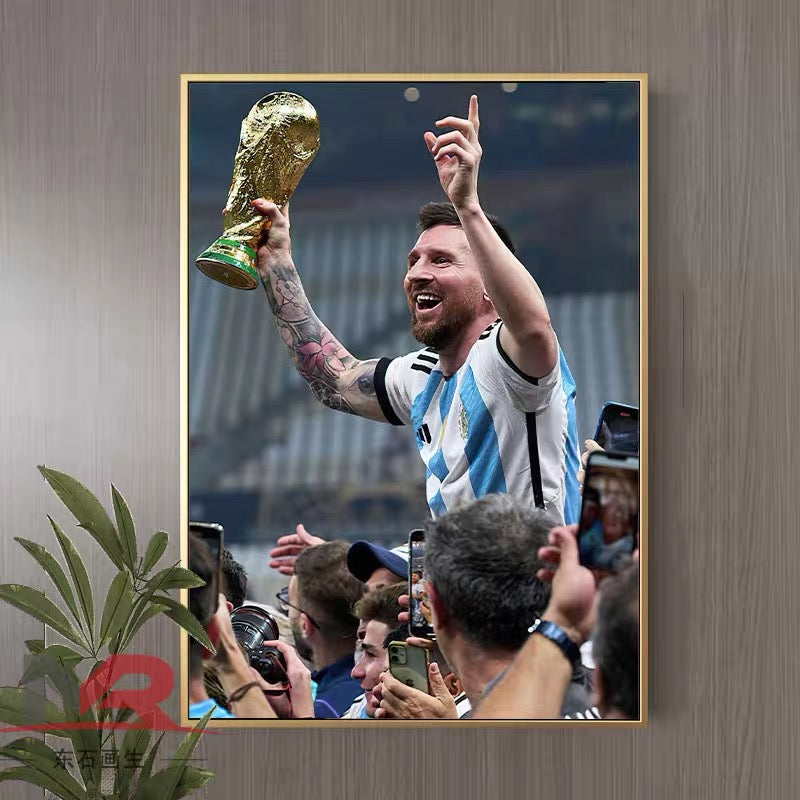 Lionel Messi Football Poster – Iconic Soccer Wall Art