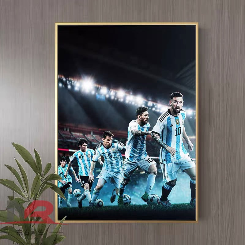 Lionel Messi Football Poster – Iconic Soccer Wall Art